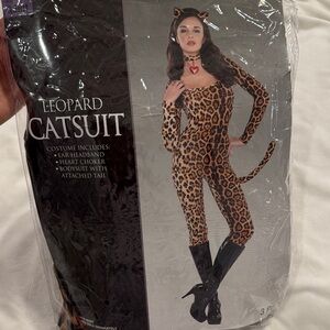 Leopard Catsuit Costume for Women